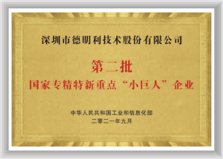 国度“专精特精”沉点幼巨人企业